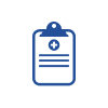 chi st francis patient portal - blue medical clipboard icon