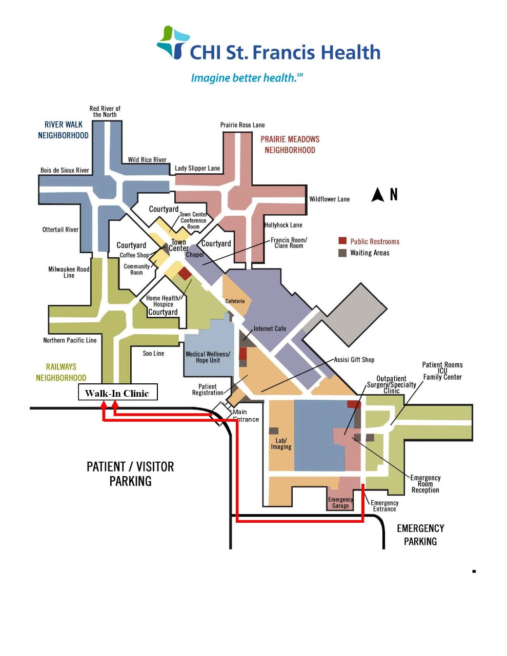 CHI St. Francis Health campus map